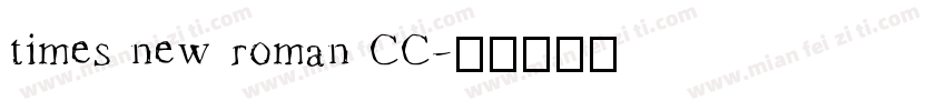 times new roman CC字体转换